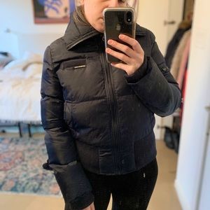 Member Only Navy Puffer Coat